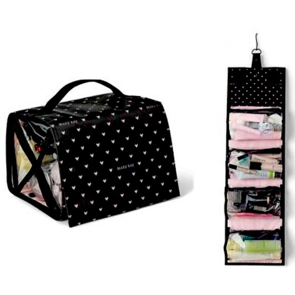 Mary Kay Handbags - Mary Kay Travel Roll-Up Bag Hearts Pattern…